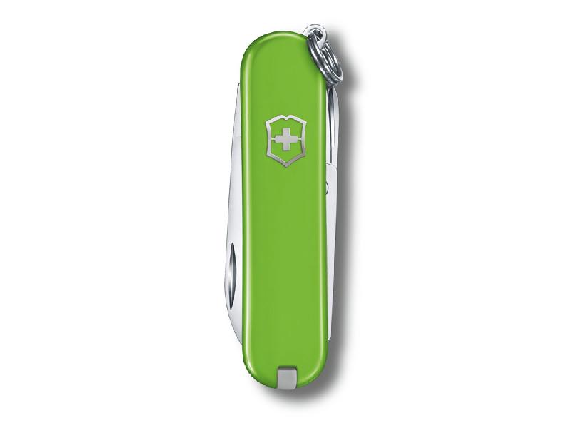 Нож-брелок VICTORINOX Classic SD Colors Smashed Avocado, 58 мм, 7 функций, салатовый