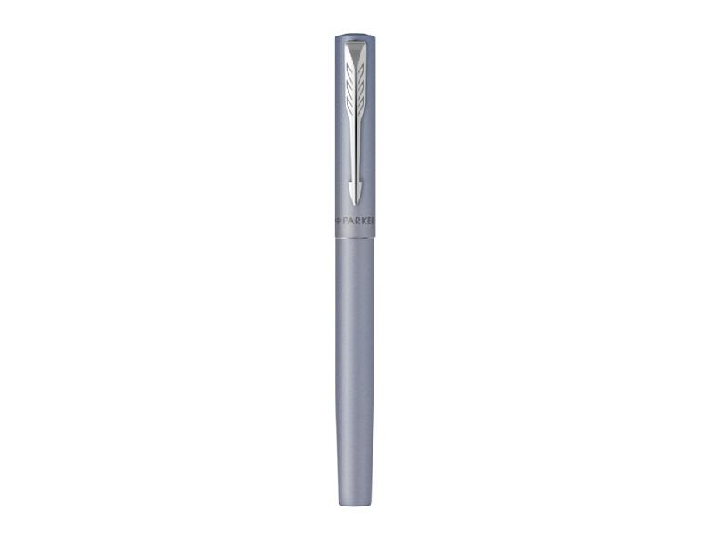 Перьевая ручка Parker Vector XL Silver Blue CT, цвет чернил blue, перо: F/M, в подарочной упаковке.