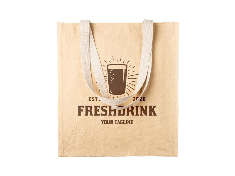 Сумка-тоут MILVUS из крафт-бумаги, бежевый