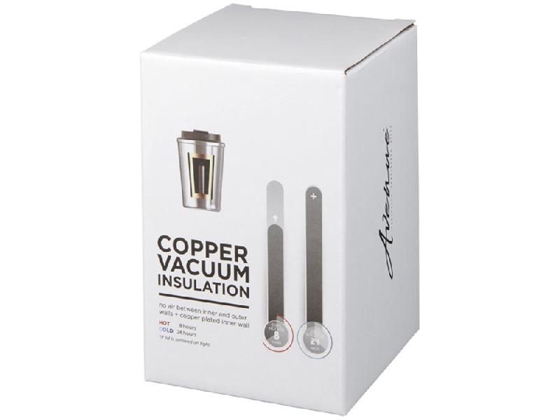 Герметичная медная вакуумная термокружка Thor объемом 360 мл, cиний