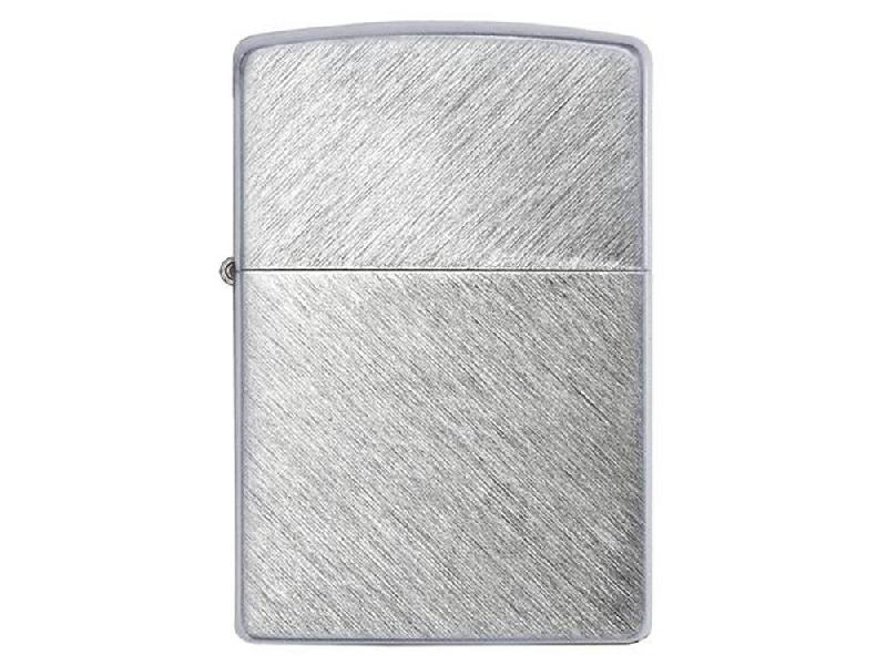 Зажигалка ZIPPO с покрытием Herringbone Sweep, латунь/сталь, серебристая, матовая, 38x13x57 мм