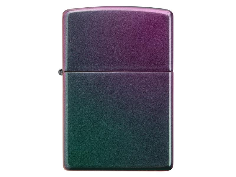 Зажигалка ZIPPO Classic с покрытием Iridescent, латунь/сталь, фиолетовая, матовая, 38x13x57 мм