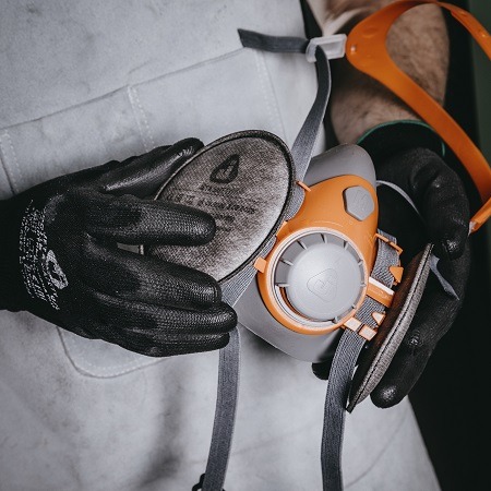 Перчатки защитные из полиэфира с полиуретановым покрытием Jeta Safety JP011b черные