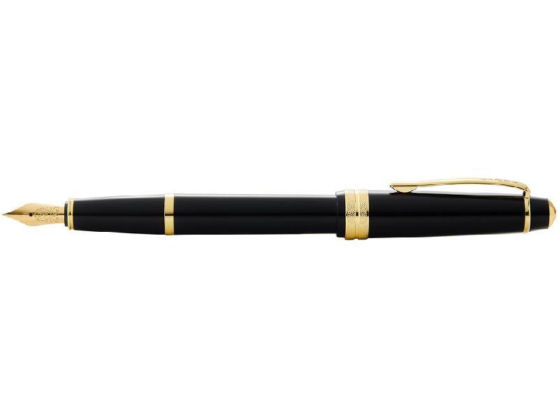 Перьевая ручка Cross Bailey Light Polished Black Resin and Gold Tone, перо F