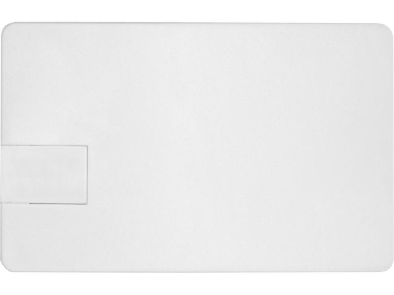 Флеш-карта USB 2.0 16 Gb в виде пластиковой карты Card, белый