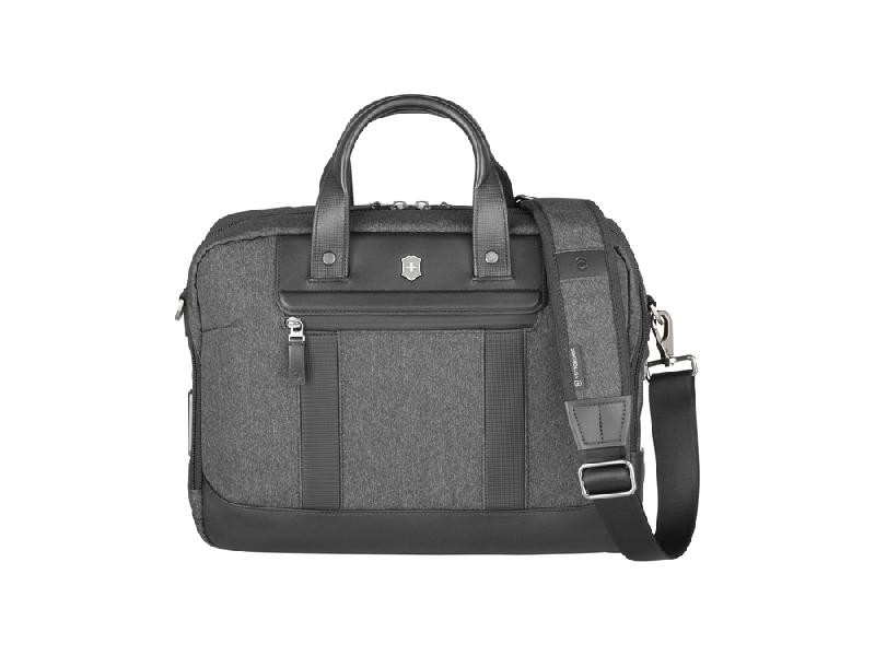 Портфель VICTORINOX Architecture Urban2 15 Briefcase 15'', серый, полиэстер/кожа, 42x13x31 см, 16 л