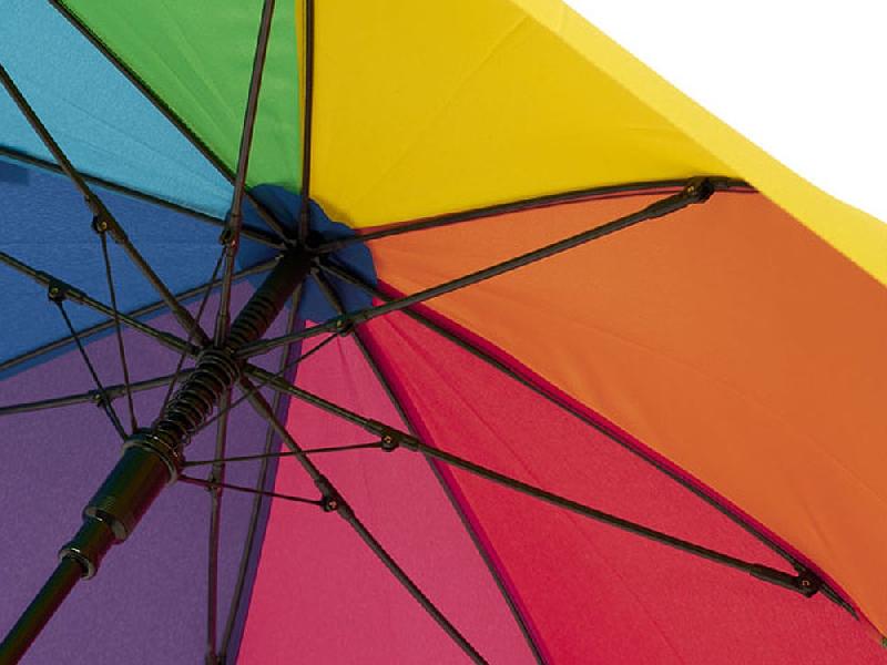 23-дюймовый ветрозащитный полуавтоматический зонт Sarah,  радужный