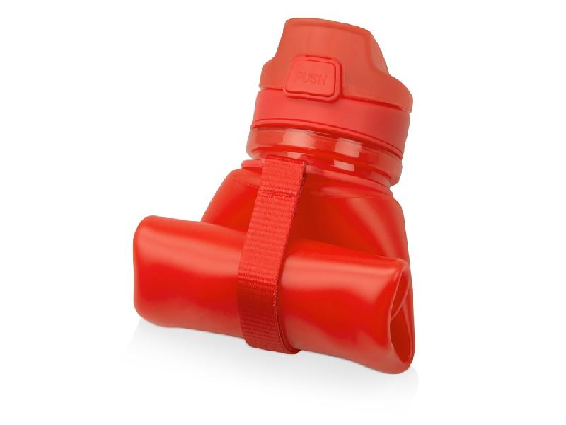 Складная бутылка Твист 500мл, красный