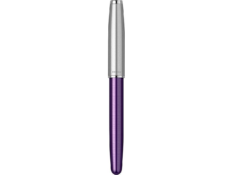 Ручка-роллер Parker Sonnet Essentials Violet SB Steel CT, цвет чернил black, перо: F, в подарочной упаковке.