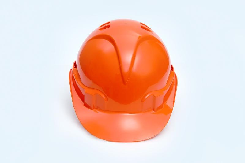 Каска защитная ЕЛАНПЛАСТ ЕВРОПА оранжевая (ленточное оголовье)