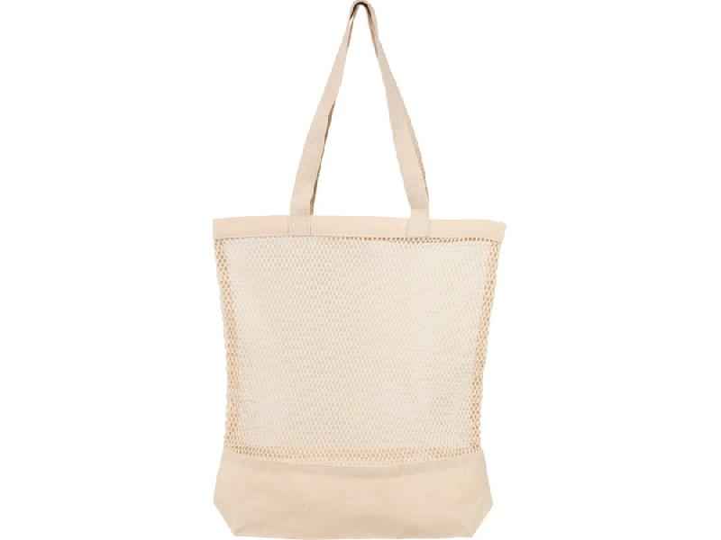 Эко-сумка Maine из сетчатого хлопка, natural