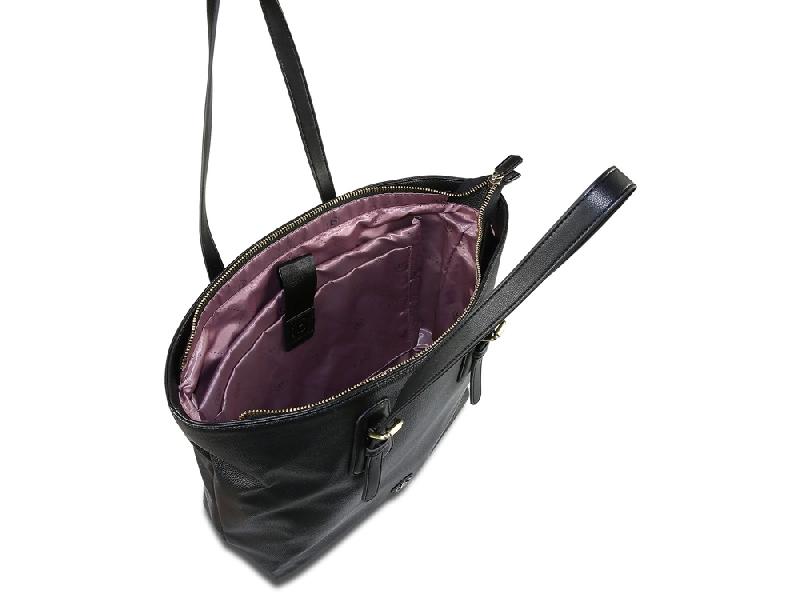 Сумка-тоут женская BUGATTI Passione 15'', чёрная, полиуретан, 47х13х32,5 см