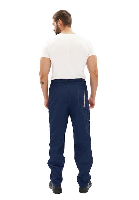 Костюм мужской "Оптимальный" летний с брюками т.синий/серый