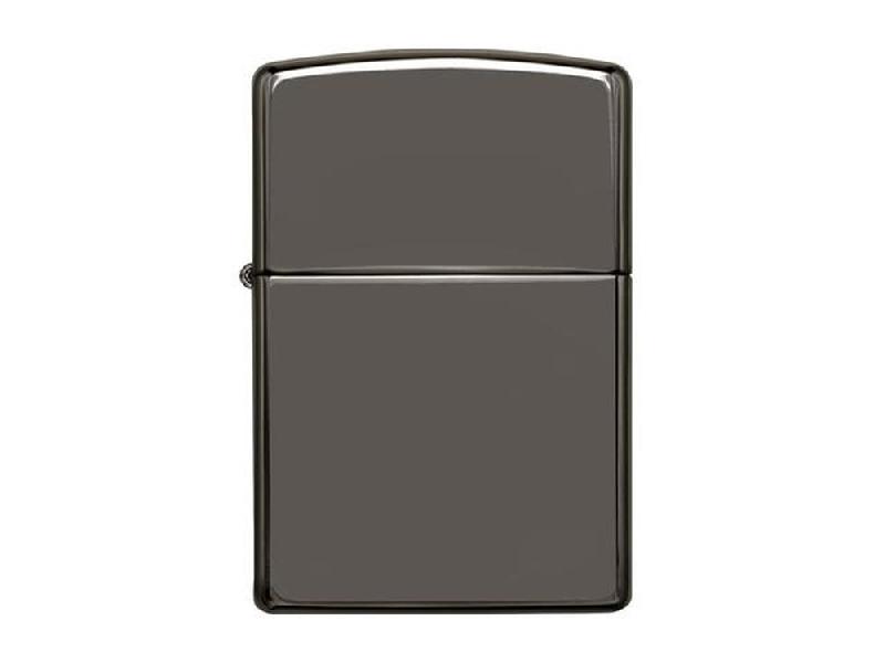 Зажигалка ZIPPO Classic с покрытием Black Ice, латунь/сталь, чёрная, глянцевая, 38x13x57 мм