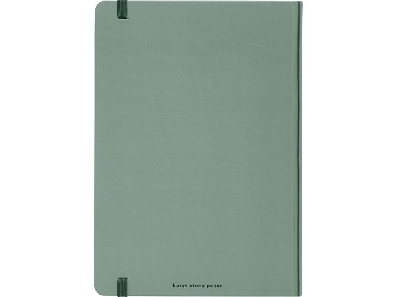 Блокнот в твердом переплете Karst формата A5, зеленый яркий