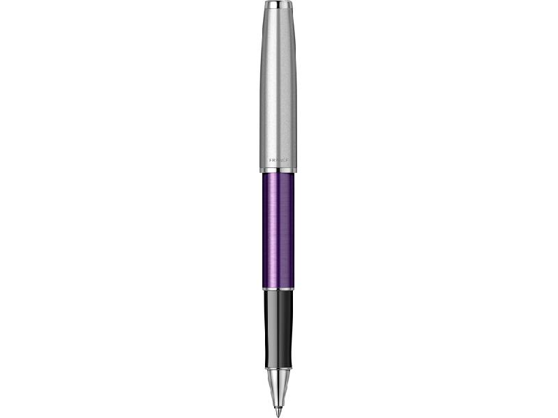 Ручка-роллер Parker Sonnet Essentials Violet SB Steel CT, цвет чернил black, перо: F, в подарочной упаковке.