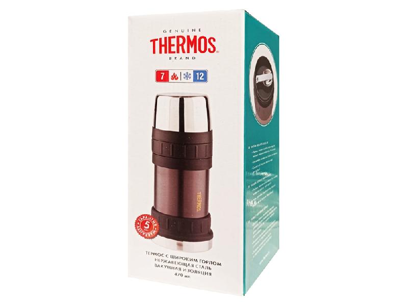 Термос из нерж. стали тм THERMOS 2345GM Stainless Steel 0.47L, серый