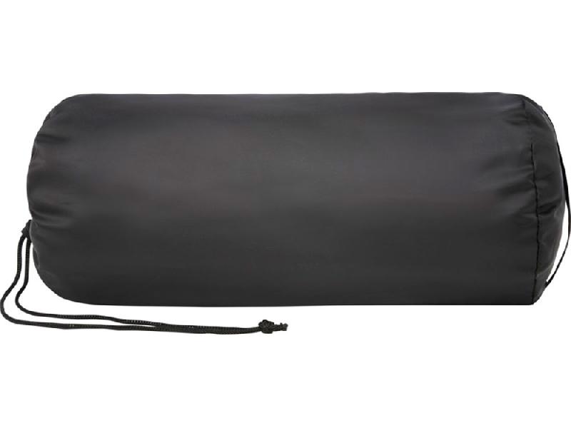 Плед Lily из синтетического трикотажного полотна из вторичного ПЭТ, черный