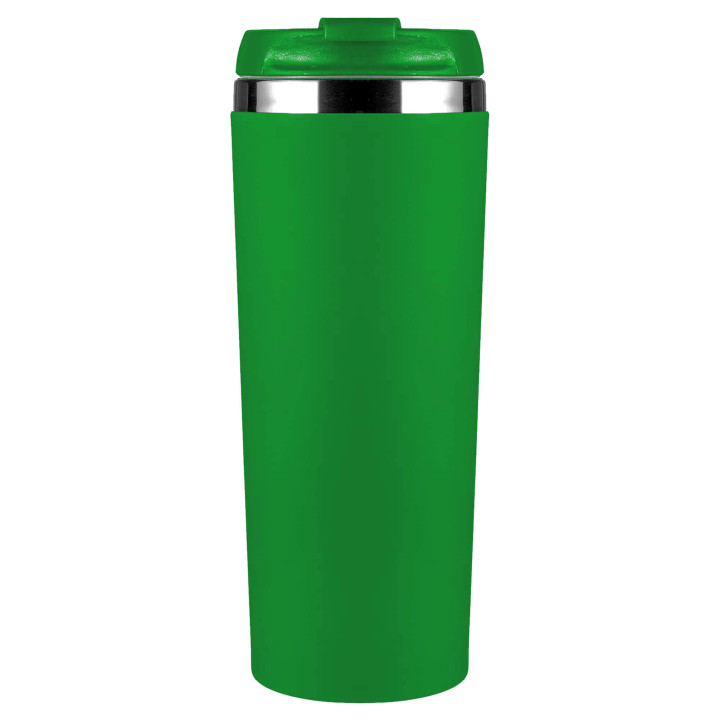 Термокружка KOMO SOFT COLOR 420мл. Зеленая с зеленой крышкой 6060.02