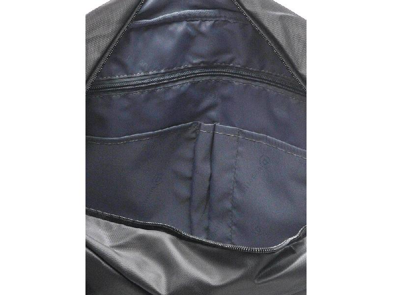 Сумка спортивная BUGATTI Universum 15'', графитовая, полиэстер меланж/тарпаулин, 54х14х33 см, 24 л