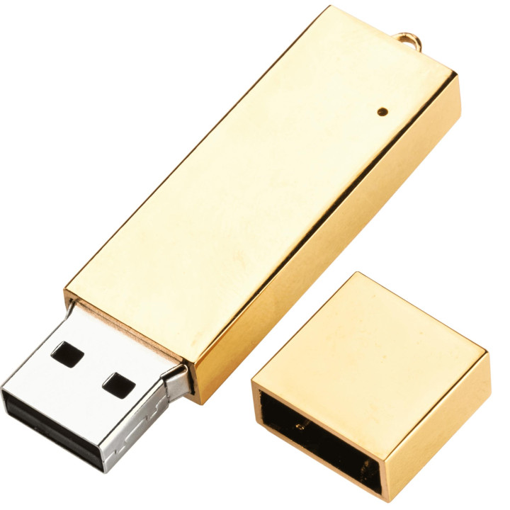 Флешка BRIKS Золотистая 4022.17.8ГБ