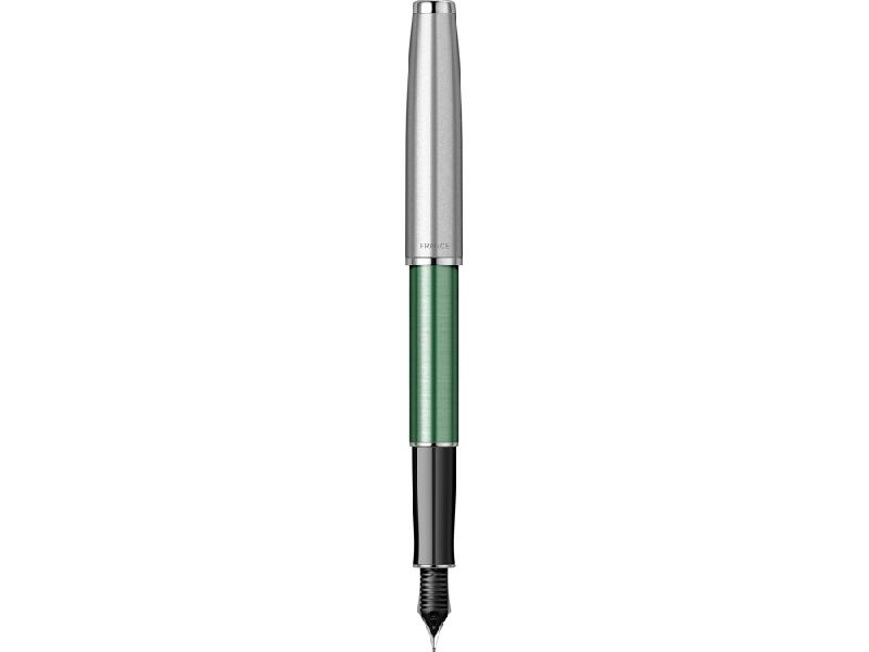 Перьевая ручка Parker Sonnet Essentials Green SB Steel CT, перо: F, цвет чернил: black, в подарочной упаковке.