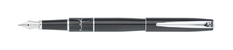 Ручка перьевая Pierre Cardin LIBRA с колпачком, черный/серебро