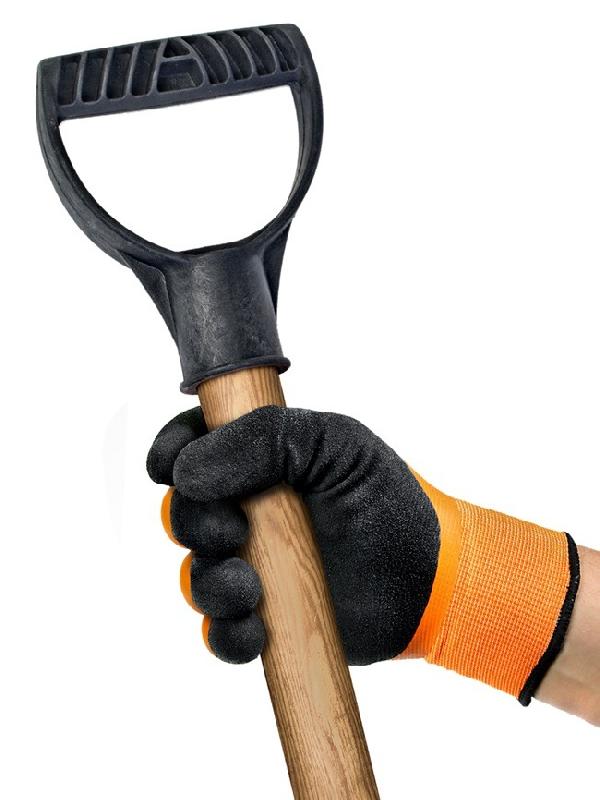 Перчатки зимние полиакриловые махровые с начесом Берта® Capsule с полным латексным покрытием (2131)