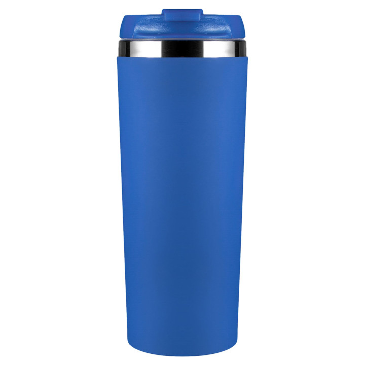 Термокружка KOMO SOFT COLOR 420мл. Синяя с синей крышкой 6060.01