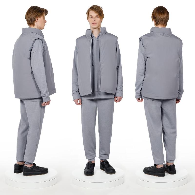 Жилет двусторонний V2, серый