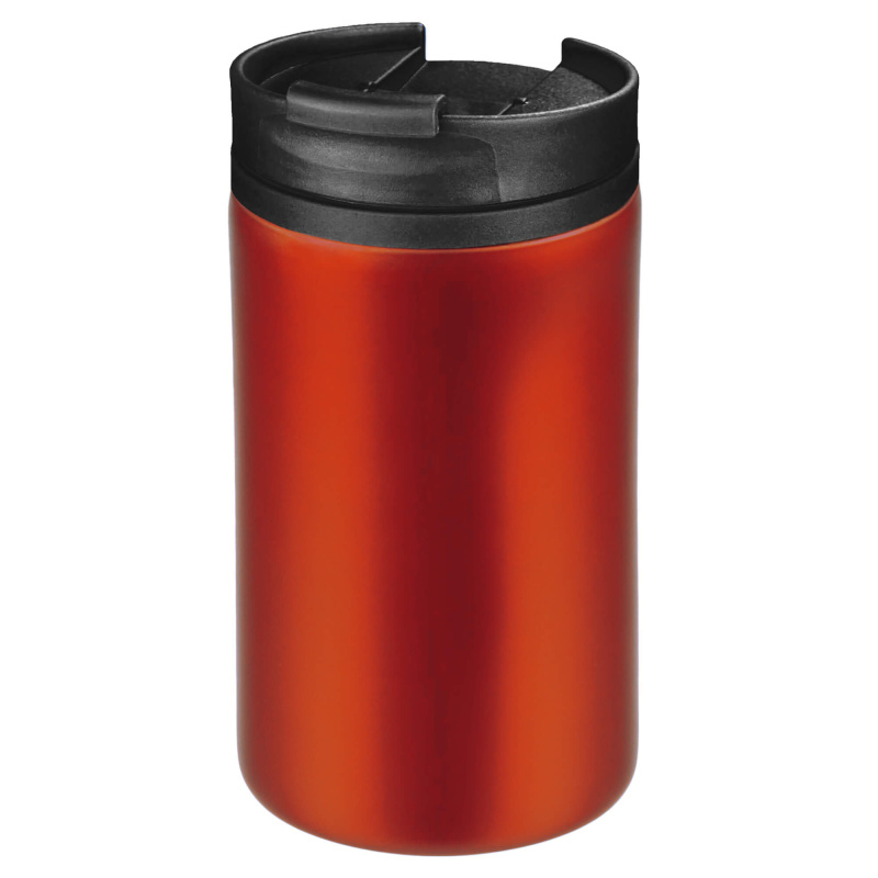 Термокружка CONFETTI 300мл. Красная металлик с черной крышкой 6020.03