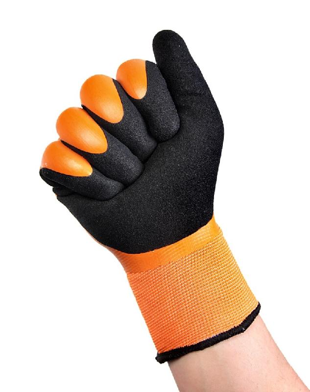 Перчатки зимние полиакриловые махровые с начесом Берта® Capsule с полным латексным покрытием (2131)