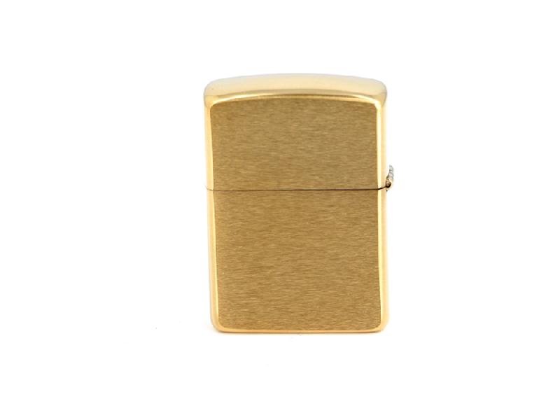 Зажигалка ZIPPO Armor™ с покрытием Brushed Brass, латунь/сталь, золотистая, матовая, 38x13x57 мм