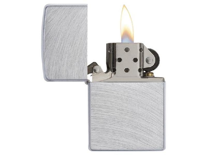 Зажигалка ZIPPO Classic с покрытием Chrome Arch, латунь/сталь, серебристая, матовая, 38x13x57 мм