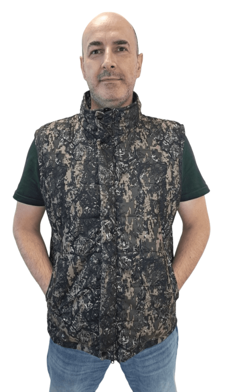 Жилет утепленный "РАПИД" цвет: кмф Цифра форест, ткань: Алова