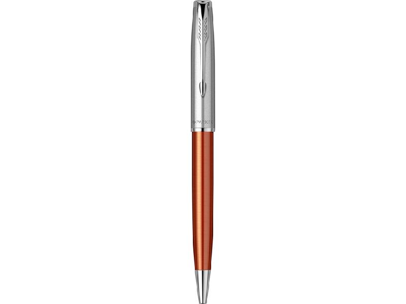 Шариковая ручка Parker Sonnet Essentials Orange SB Steel CT, цвет чернил black, перо: M, в подарочной упаковке.