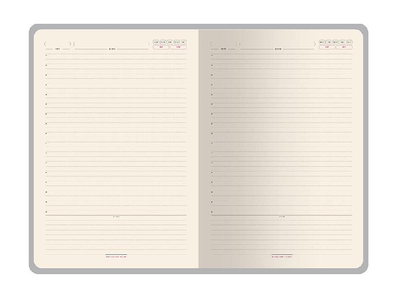 Ежедневник В5 недатированный Leggenda, красный