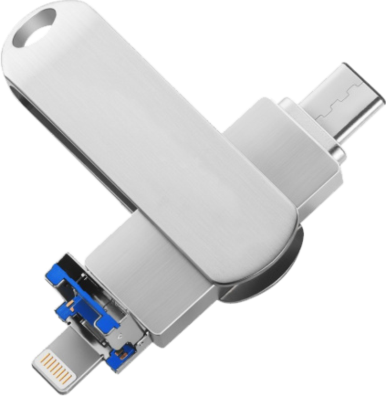 USB накопитель Flash-Drive, OTG 3 in 1 USB