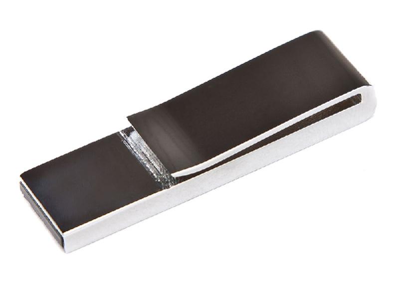 USB-флешка на 32 Гб в виде зажима для купюр, серебро
