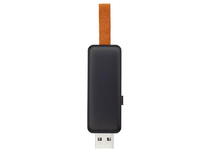 USB-флеш-накопитель Gleam объемом 4 ГБ с подсветкой, черный