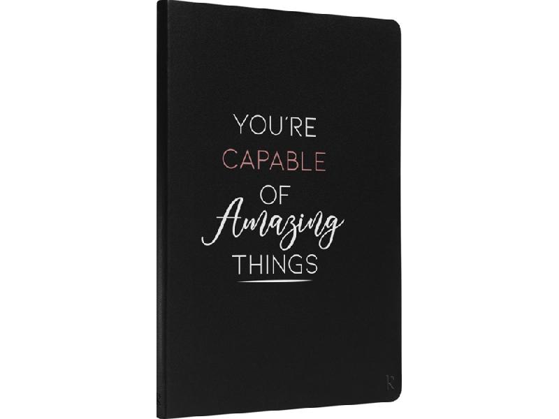 Блокнот с мягкой обложкой Karst формата A5, черный