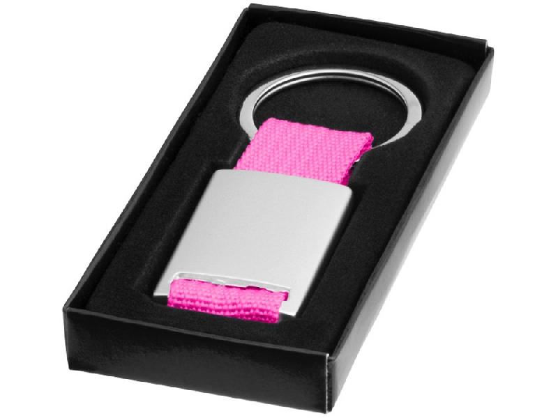 Брелок Alvaro, серебристый/розовый