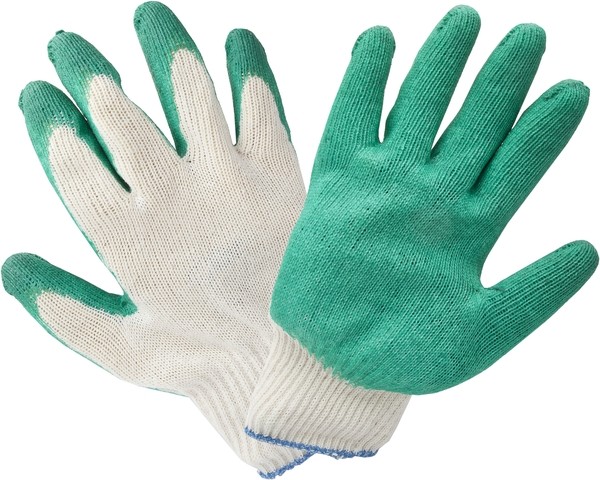 Перчатки х/б с латексным покрытием 13кл