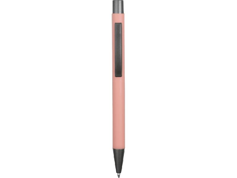 Ручка металлическая soft-touch шариковая Tender, пыльно-розовый