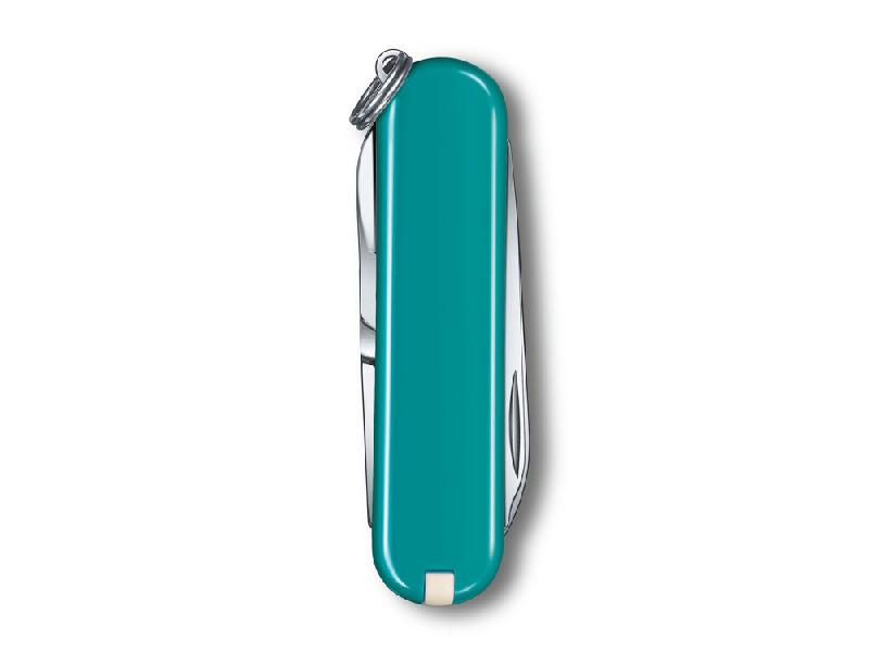 Нож-брелок VICTORINOX Classic SD Colors Mountain Lake, 58 мм, 7 функций, тёмно-бирюзовый