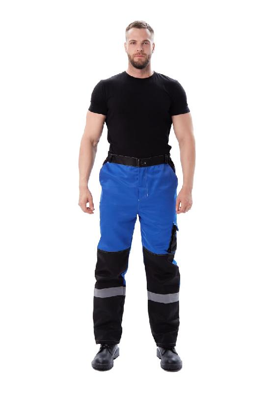 Костюм мужской "Волгарь" летний с брюками василек/черный