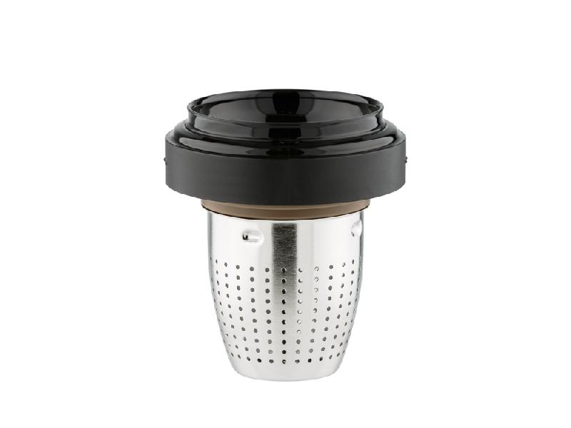 Термос из нерж. стали с ситом тм THERMOS TCMF-501, черный
