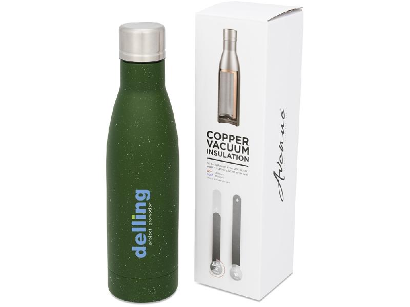 Бутылка Vasa в крапинку с вакуумной изоляцией, зеленый