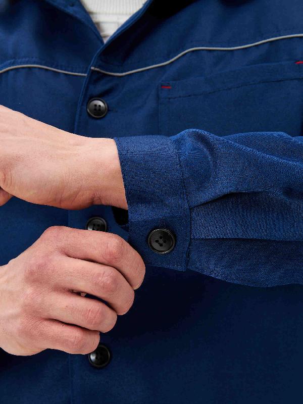 Халат мужской "Валент" т-синий