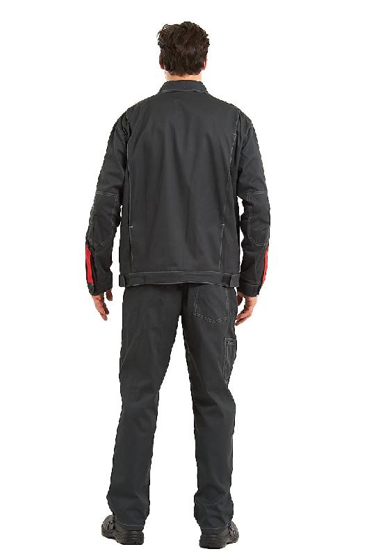 Костюм мужской "Фаворит" тк.САРЖА 100% хлопок летний с п/к серый со св.- серым